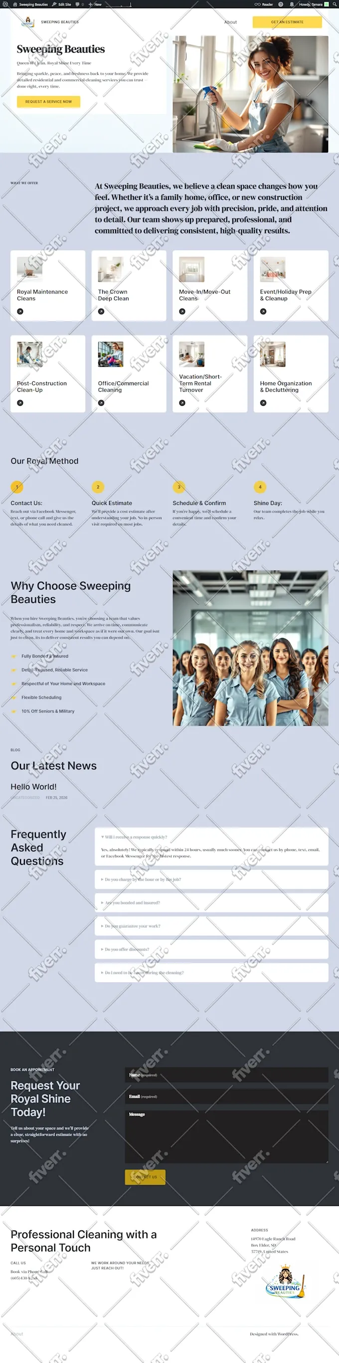 design, build, redesign, develop, clone, update, or customize website